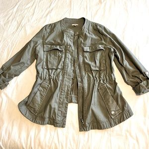 Joie Army Green Utility Jacket